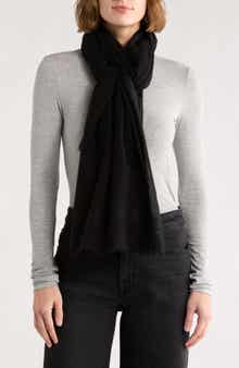 Vince Wool & Cashmere Frayed Scarf
