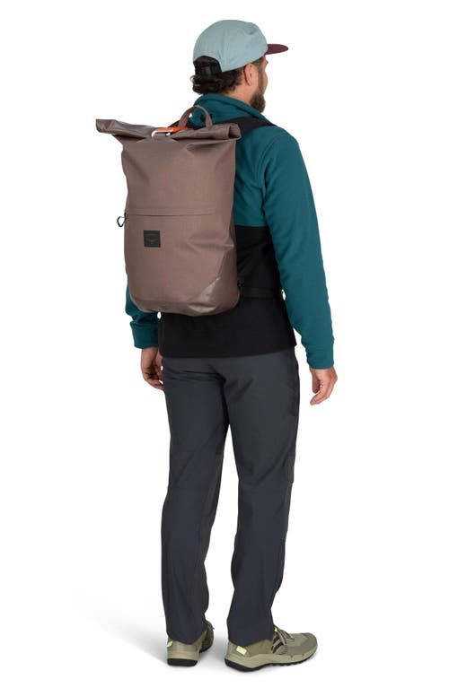 Osprey Metron Wp 25 Waterproof Roll Top Backpack In Magma Brown