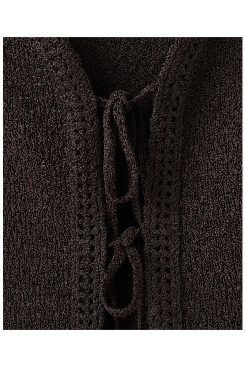 Nati Sleeveless Knit Top, Alternate, color, DARK BROWN