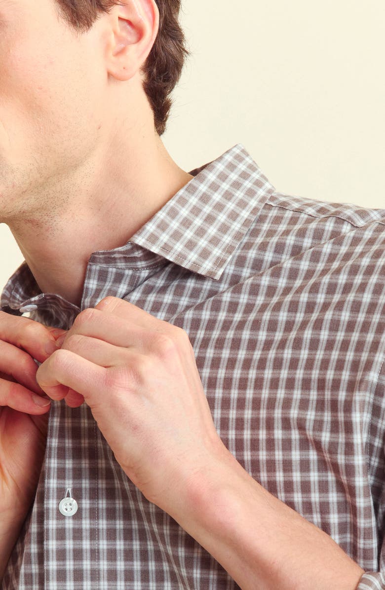 Billy Reid Check Cotton Button-Up Oxford Shirt, Alternate, color, 