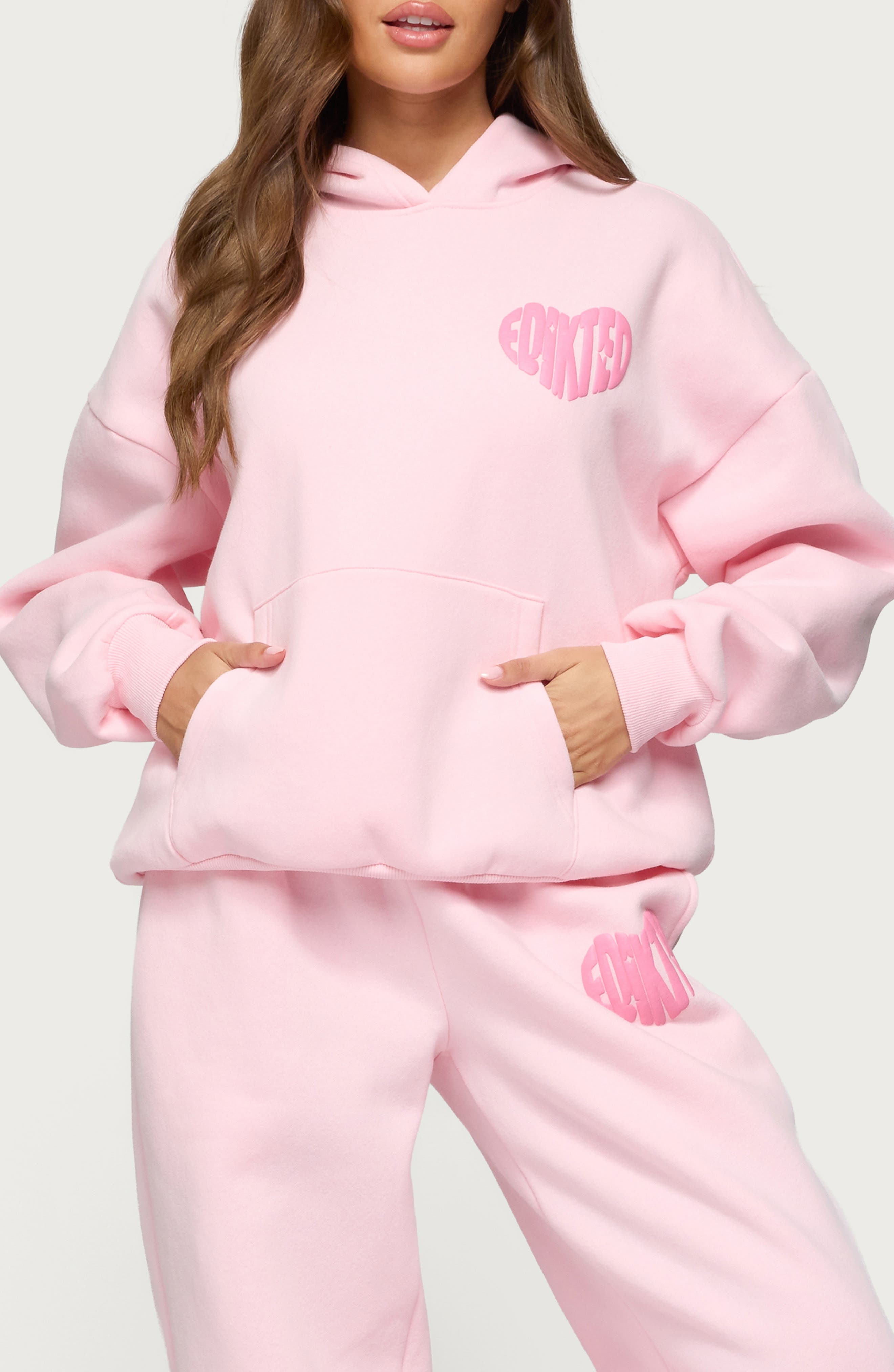 EDIKTED Major Love Logo Hoodie | Nordstrom