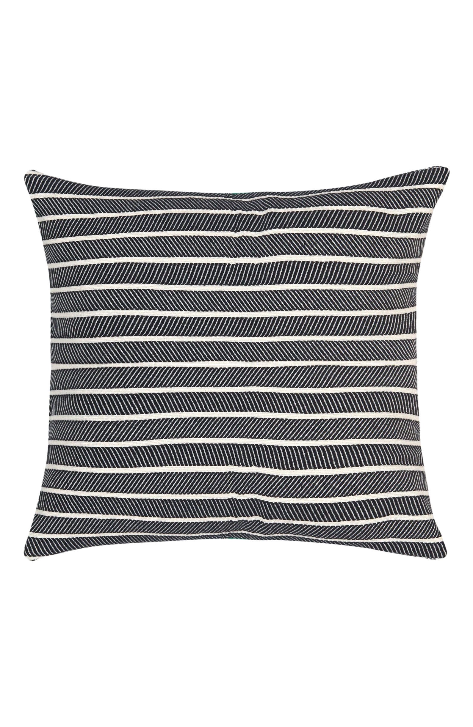 Olive & Linen Cloud Soft Throw Pillow Cover SQ in Black 