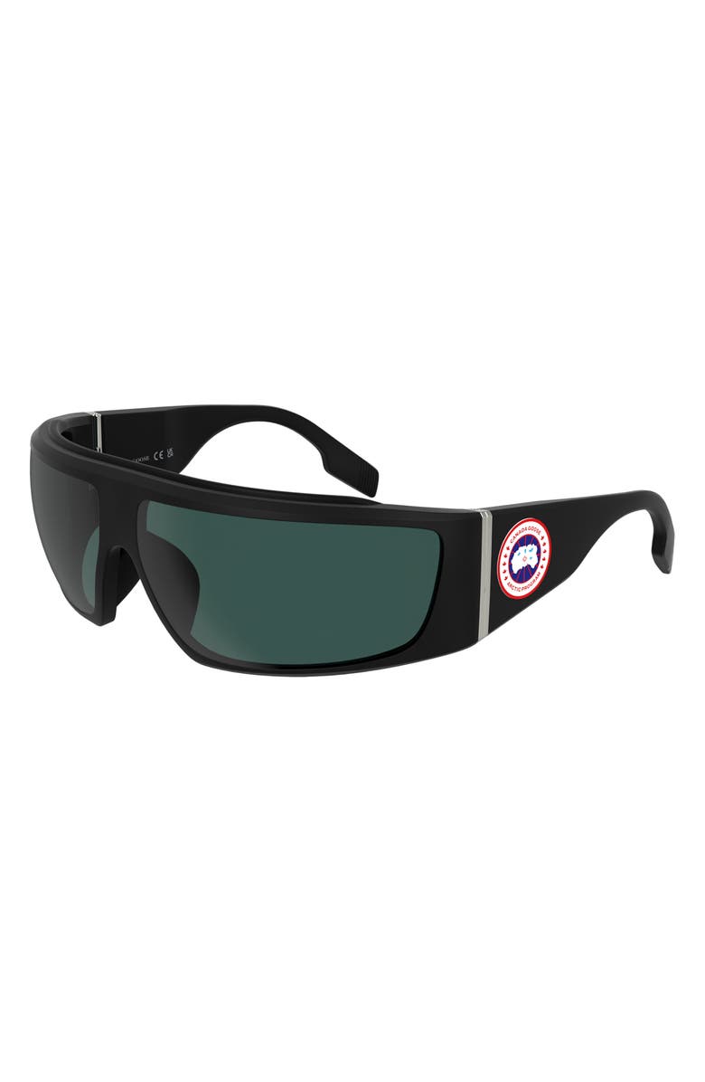Canada Goose Hero 76mm Mask Sunglasses, Alternate, color, Matte Black