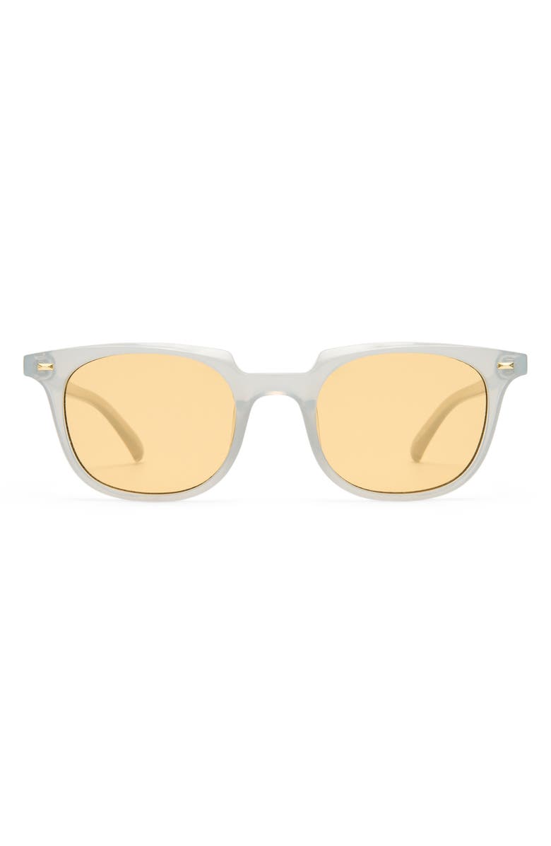 Le Specs Le Resolu 51mm D-Frame Sunglasses, Main, color, Cloud / Mustard Mono