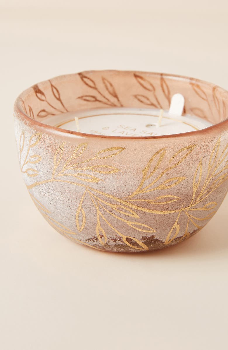 Anthropologie Home Sea Salt Lavender Candle, Main, color, 