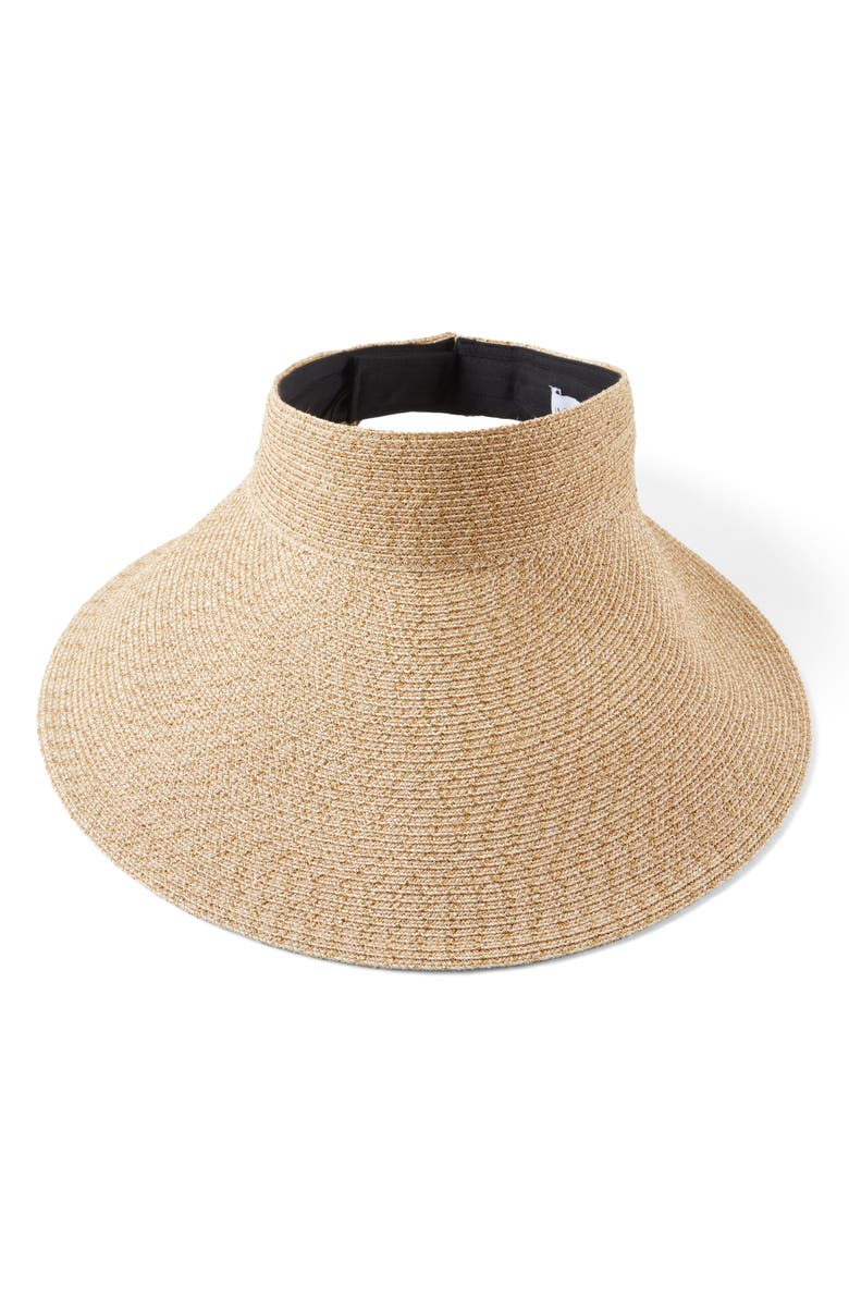 Eugenia Kim Trixie Wide Brim Packable Visor, Alternate, color,