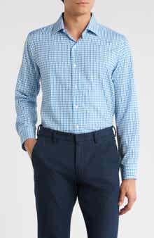 Nautica Slim Fit Plaid Print Dress Shirt