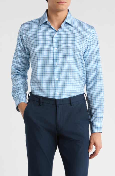 Nautica Slim Fit Plaid Print Dress Shirt