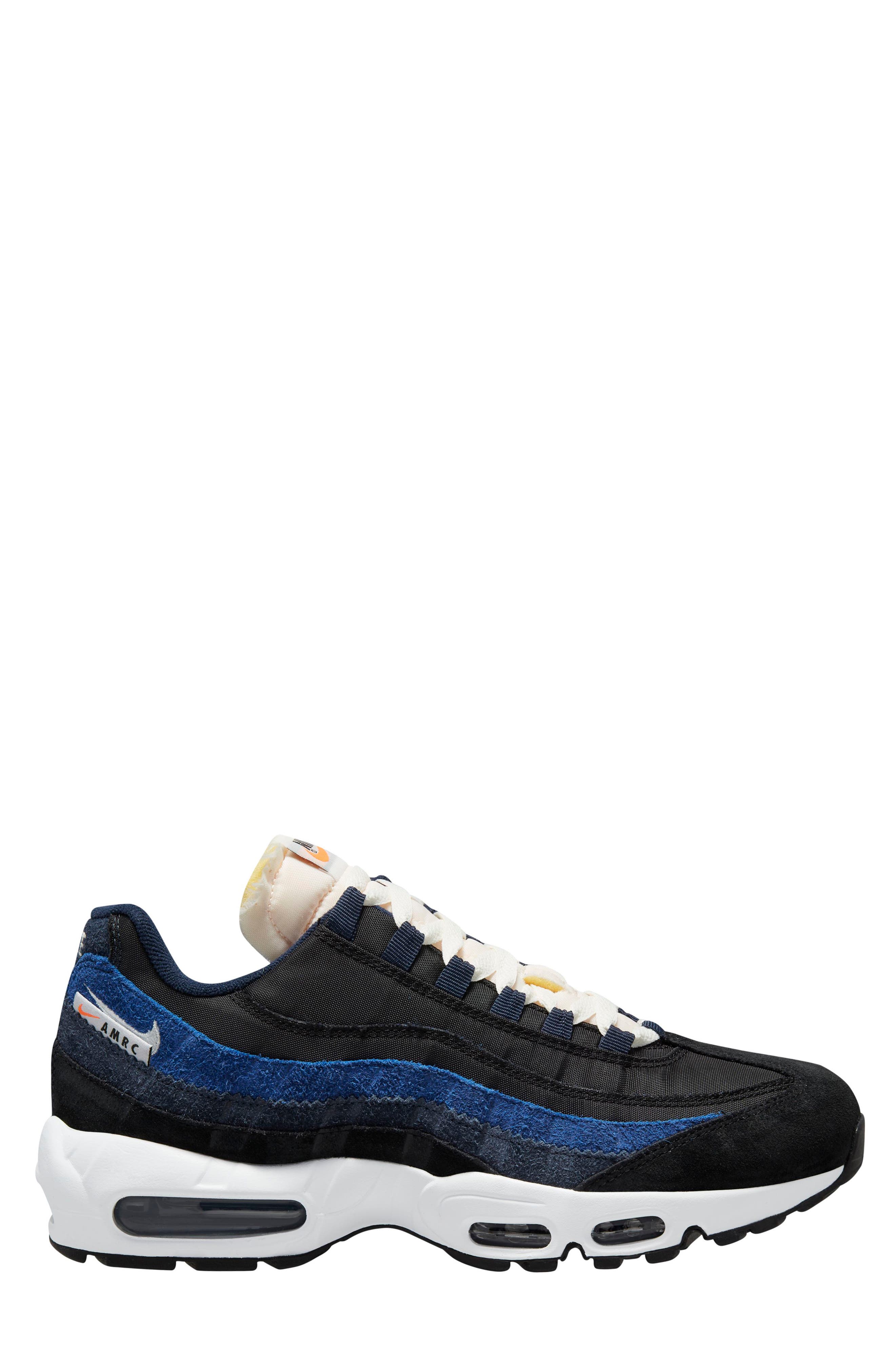 Air Max 95 SE Sneaker, Main, color, BLACK/ OBSIDIAN-BLUE