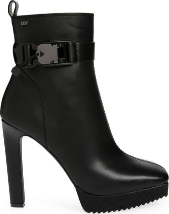 Zana Square Toe Platform Bootie
