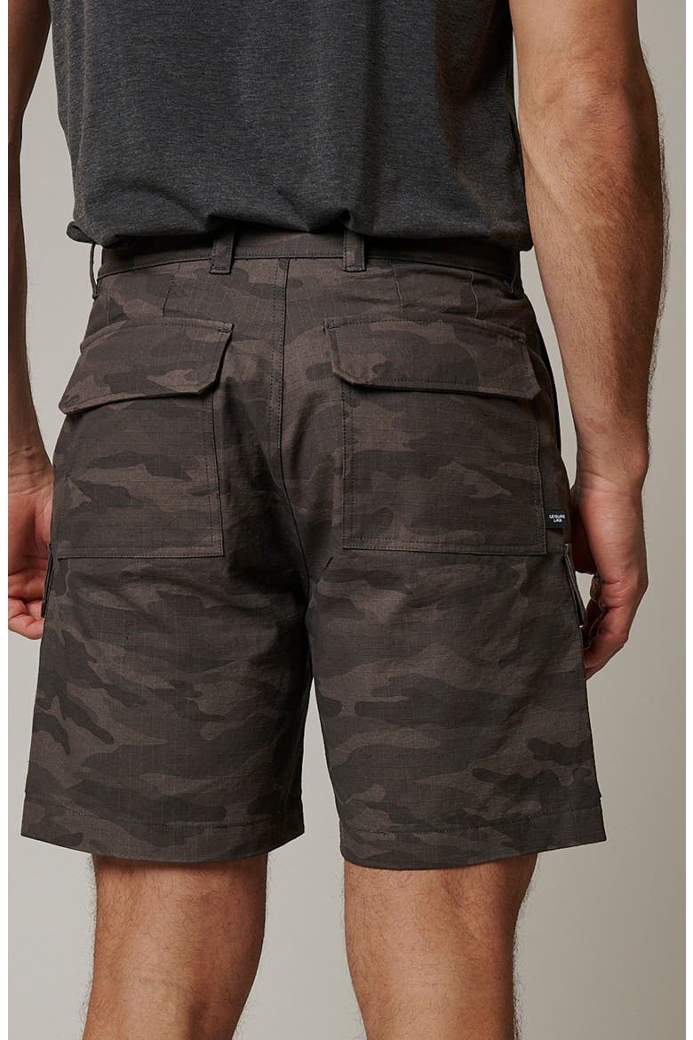 Ripstop Cargo Camo Shorts, Alternate, color, Volcanic