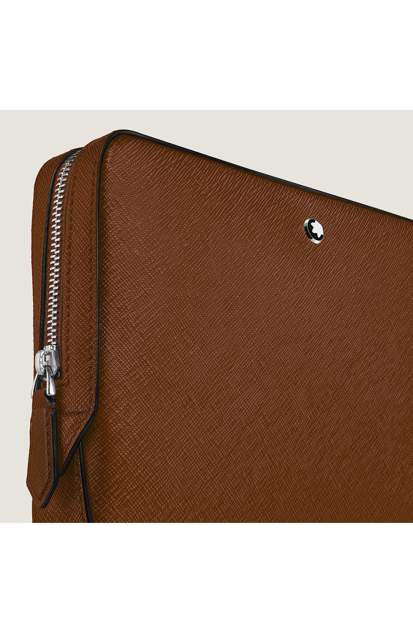 Montblanc Sartorial Leather Crossbody Bag, Alternate, color, Fauve