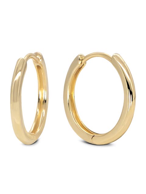 16mm Hoop Earrings in 14K Gold