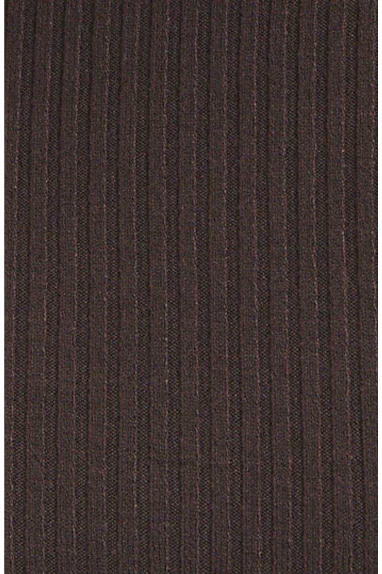 Mylo Ribbed Turtleneck Sweater, Alternate, color, CHOCOLATE BROWN