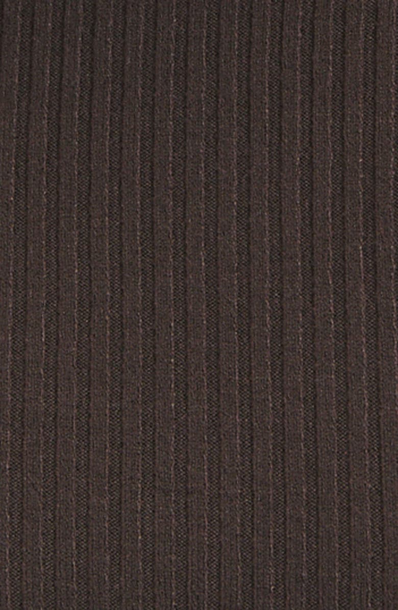 DELUC Mylo Ribbed Turtleneck Sweater, Alternate, color, Chocolate Brown