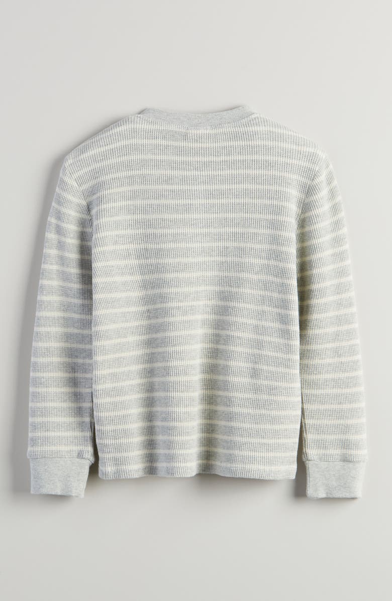 Tucker + Tate Kids' Waffle Stitch Top, Alternate, color, Grey Light Heather Pan Stripe