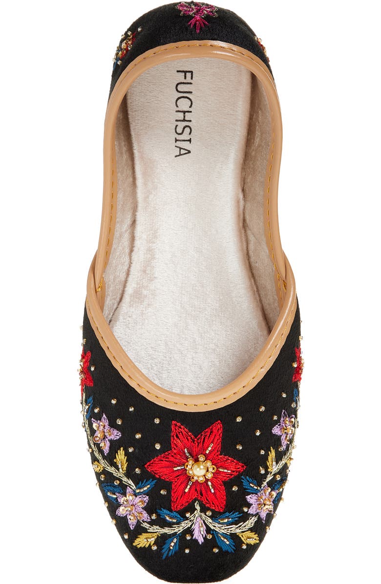 FUCHSIA Lotus Flat, Alternate, color, Black