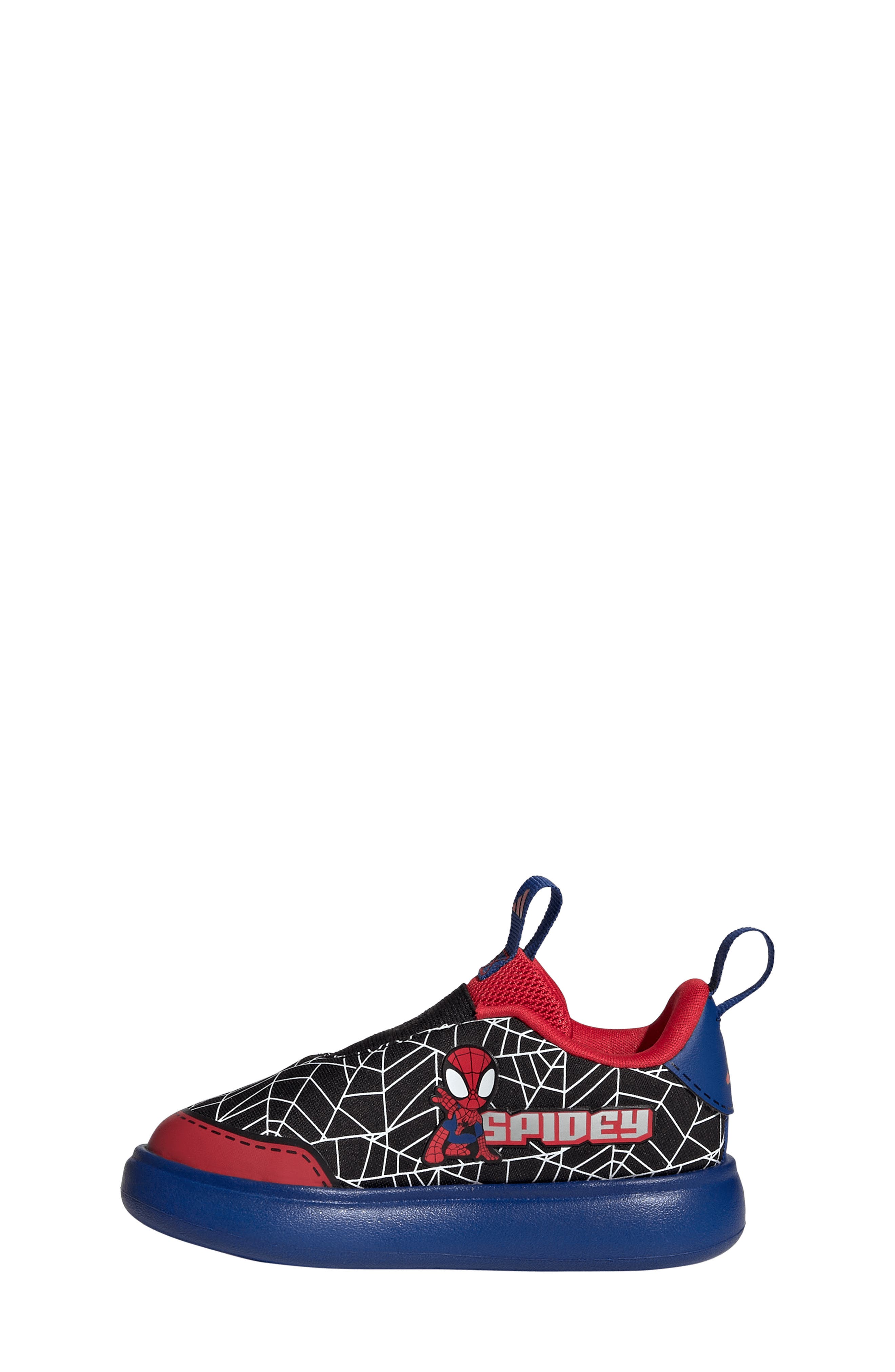 Kids' Marvel Spider-Man Bubblecomic Slip-On Sneaker, Alternate, color, BLACK/ SILVER/ ROYAL BLUE