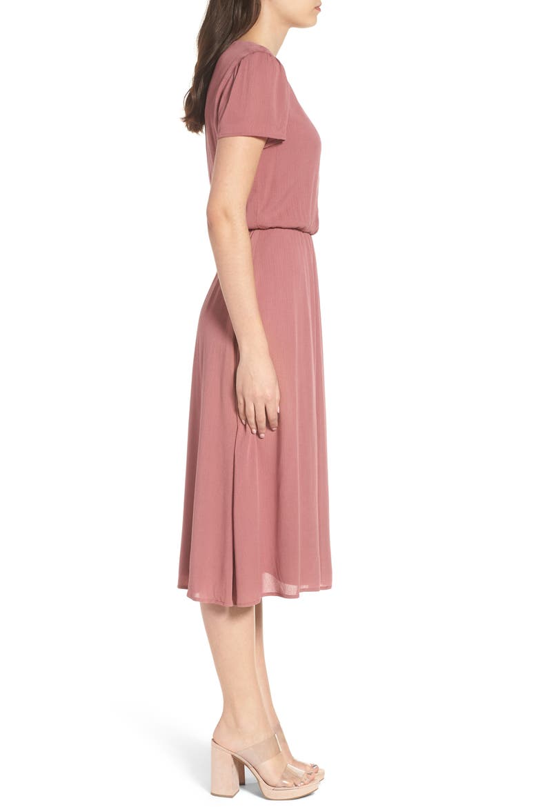 Blouson Dress, Alternate, color, MAUVEDNU