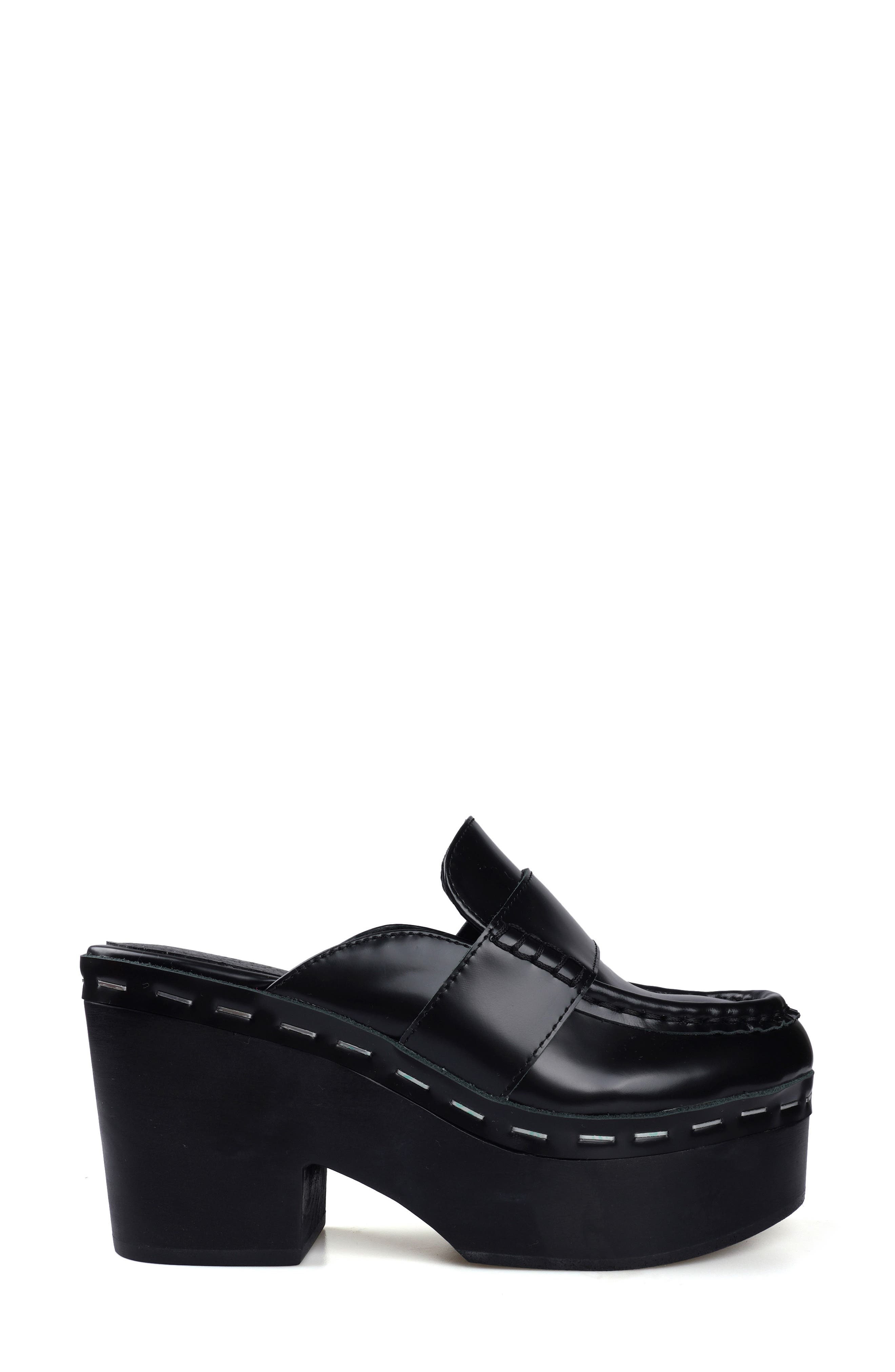 Artisan Crafted By Zigi Tally Platform Mule, Alternate, color, Black Leather