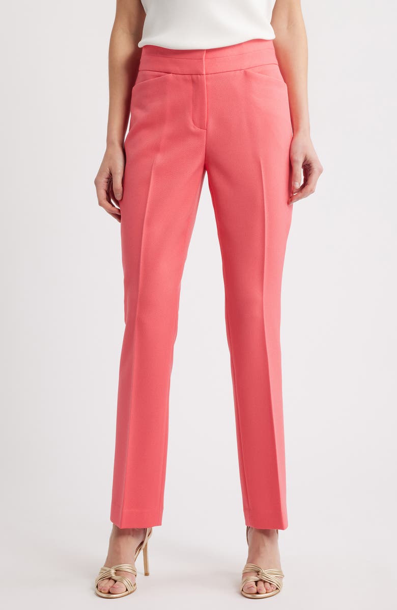 Tahari ASL Flare Leg Pants, Main, color, Sunset