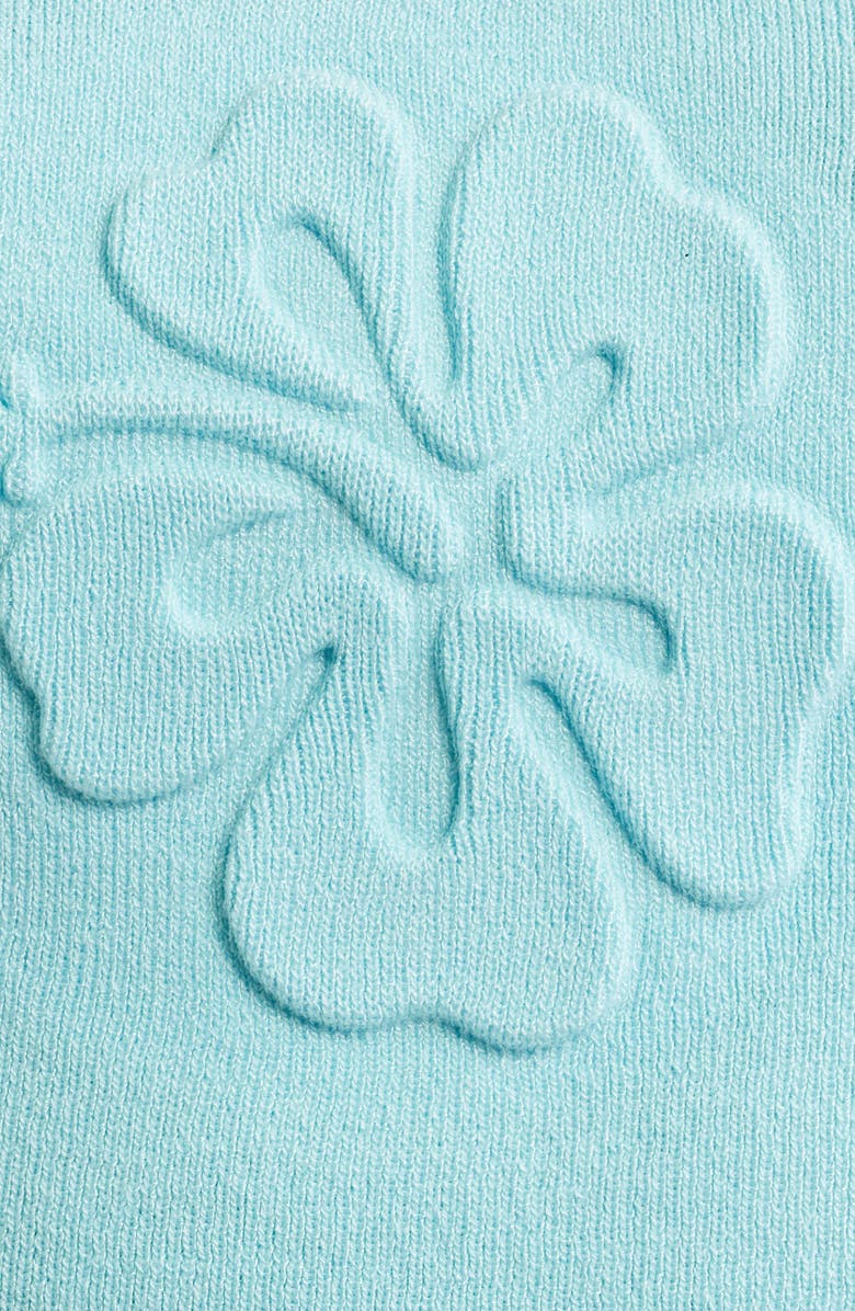 Kulani Kinis Flower Embossed Crop Tank, Alternate, color, Pretty Blue