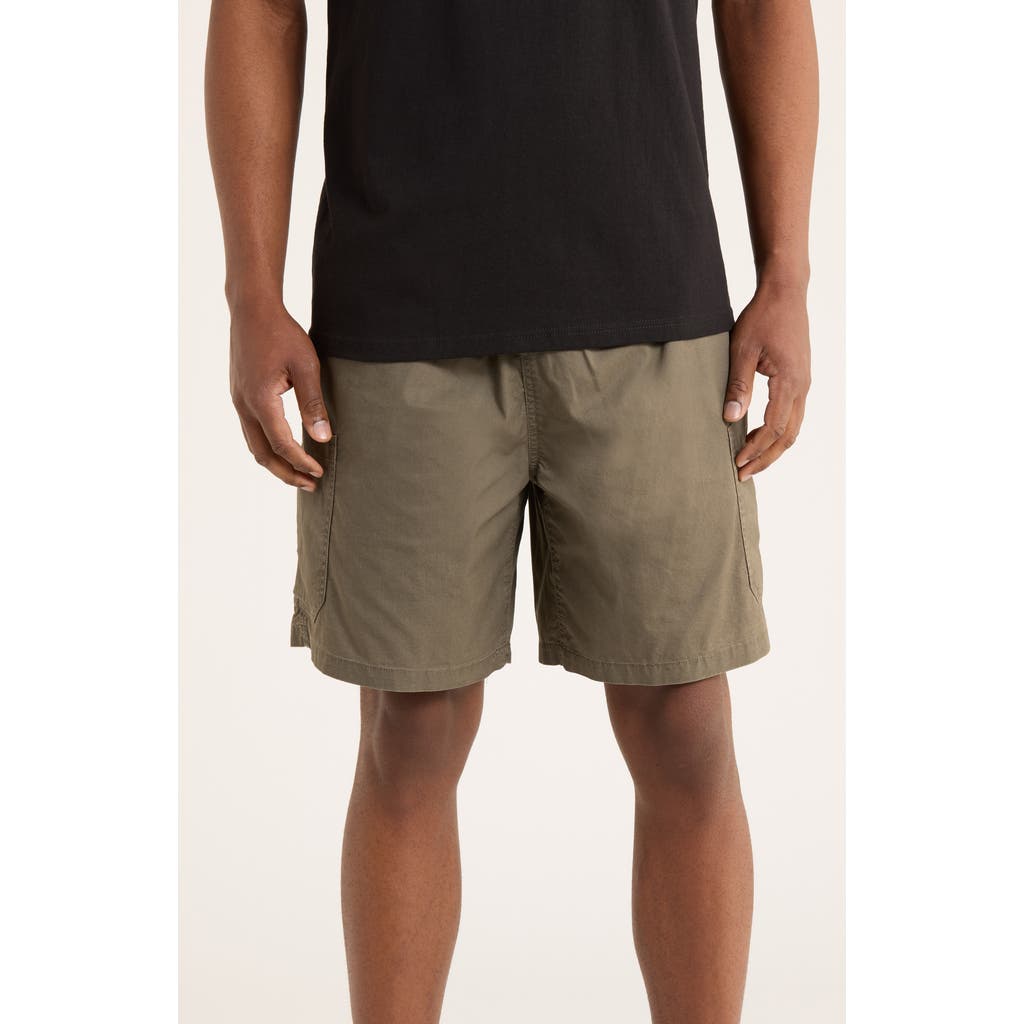 Obey Easy Nelson Cotton Cargo Shorts In Neutral