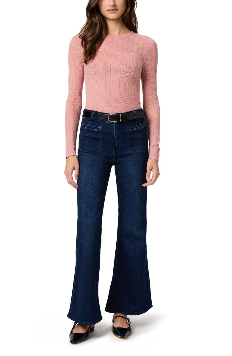PAIGE Marlow Skimmer Flare Leg Jeans, Alternate, color, Prairie