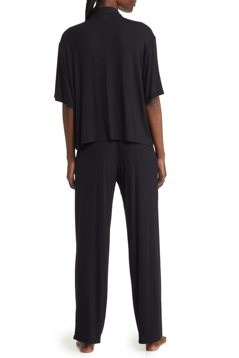 Sleepy Head Pajamas, Alternate, color, BLACK