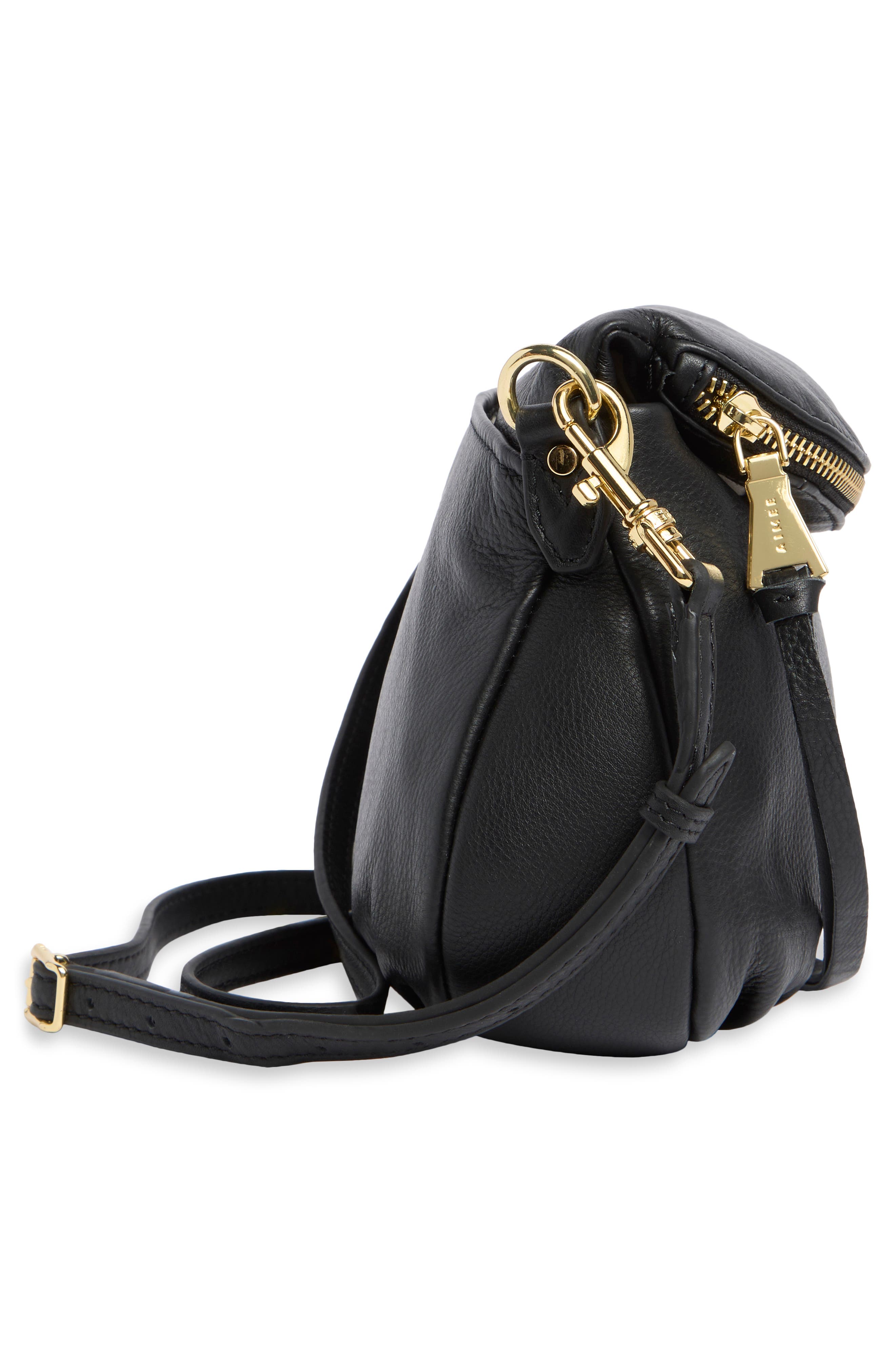 AIMEE Weekend Theory Double Entry Crossbody Bag, Alternate, color, Black
