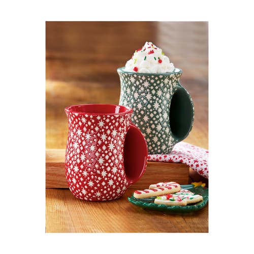 Tag Twinkle Twinkle Handwarmer Mug Green Ceramic Dishwasher Safe In Green