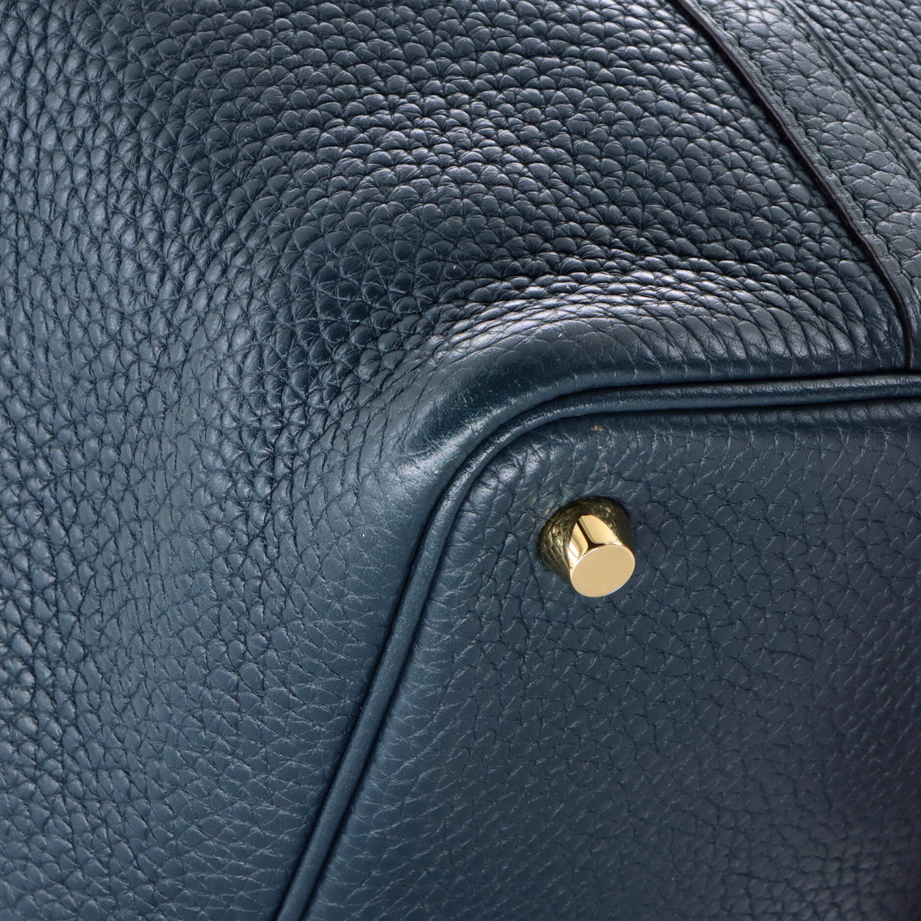 Pre-Owned Hermes Picotin Lock Bag Clemence PM, Alternate, color, Vert Cypress