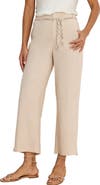 NIC+ZOE Eliot Linen Blend Ankle Wide Leg Pants