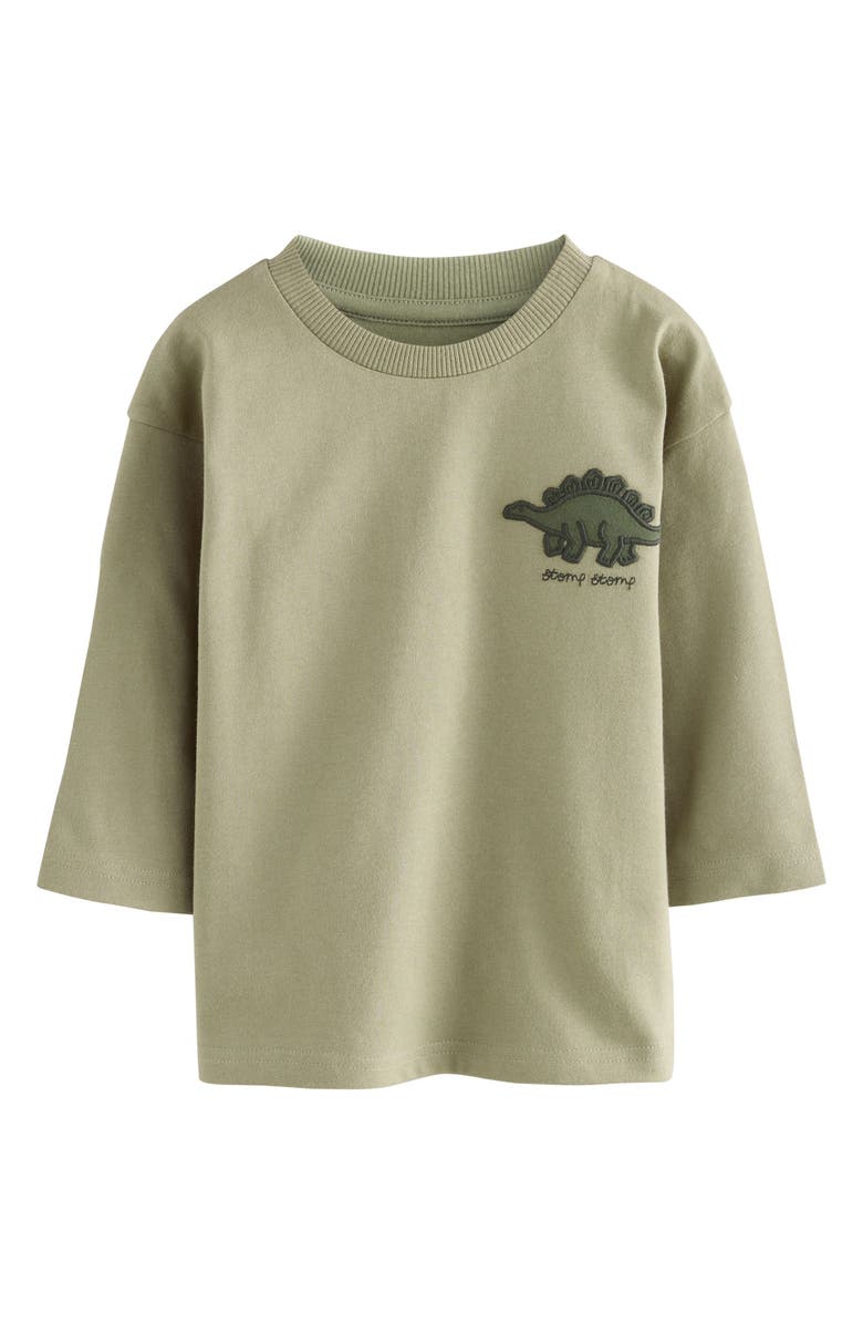 NEXT Kids' 3-Pack Assorted Long Sleeve T-Shirts, Alternate, color, Green