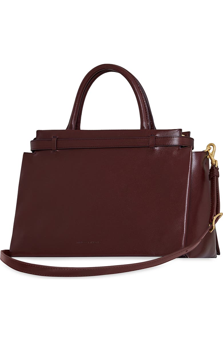 Rebecca Minkoff Insider Leather Shoulder Bag, Alternate, color, Port