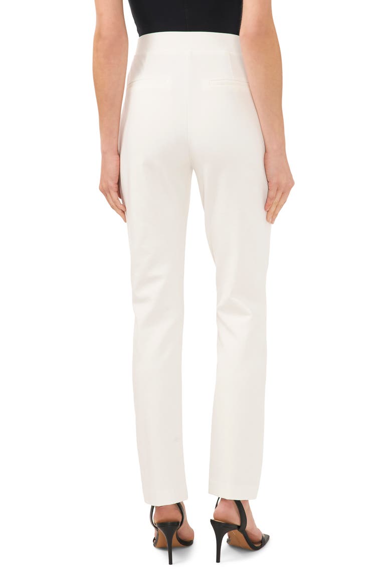 Straight Leg Ponte Pants, Alternate, color, NEW IVORY