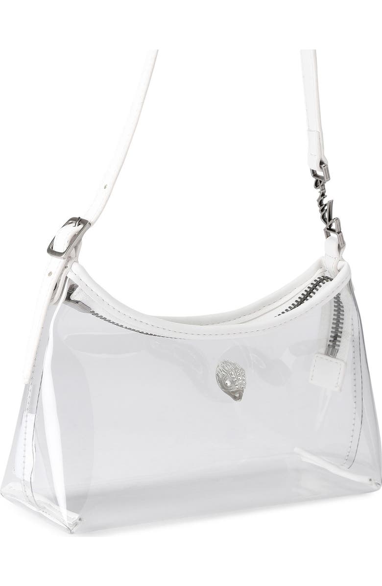 Kurt Geiger London Kurt Mini Vinyl Shoulder Bag, Alternate, color, Clear White