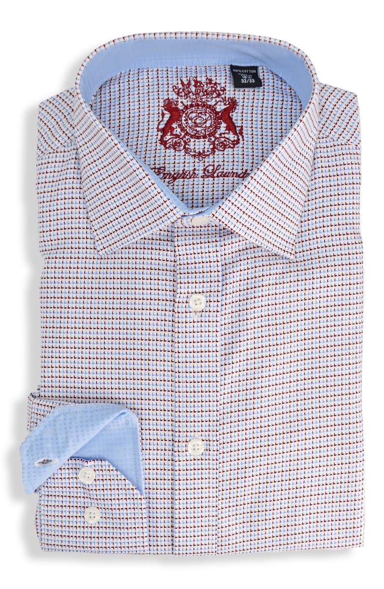 English Laundry Trim Fit Geometric Dress Shirt, Alternate, color,