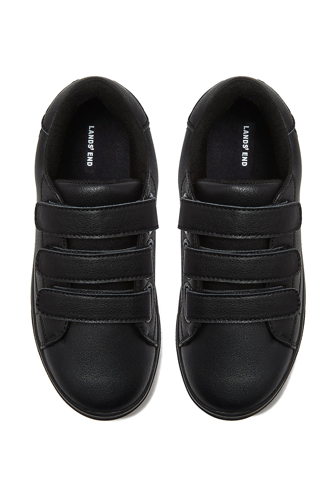 Lands' End Kids Easy On Sneakers, Alternate, color, Black