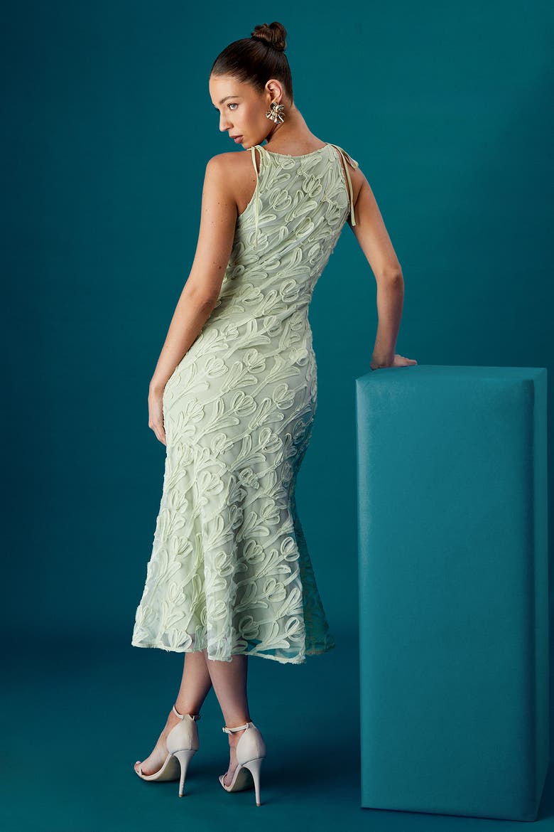 Textured Sleeveless Midi Dress, Alternate, color, Sage