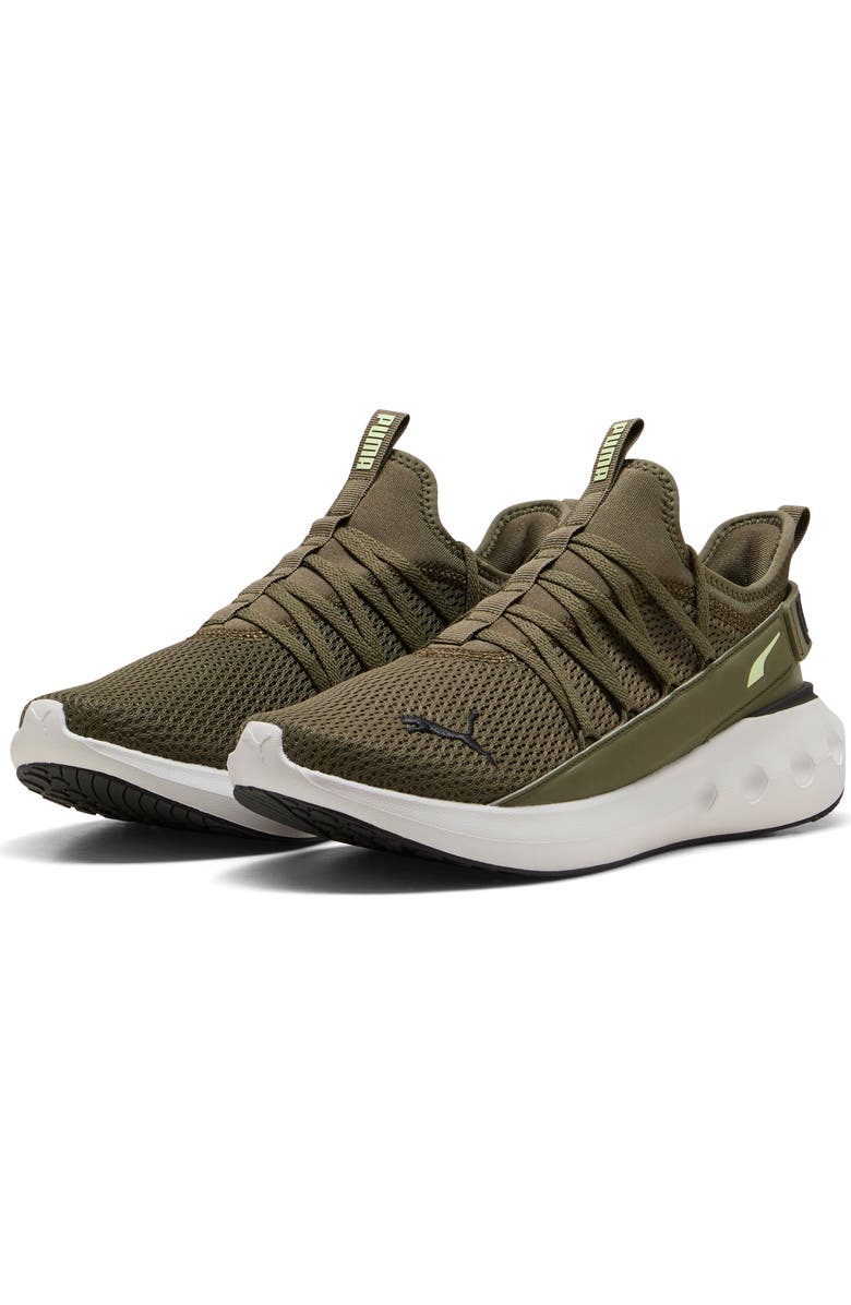 PUMA Softride Carson Fresh Running Shoe, Main, color, Loden Green/ Feather Gray