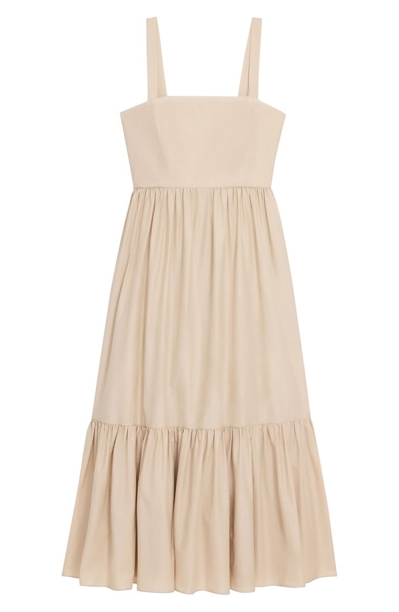 Theory Dr. Soft Tiered Maxi Sundress, Alternate, color, Soft Gold