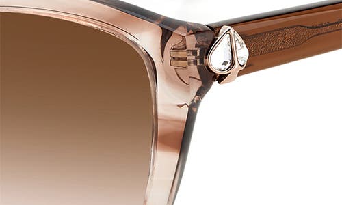 Kate Spade New York Hensley 55mm Cat Eye Sunglasses In Brown
