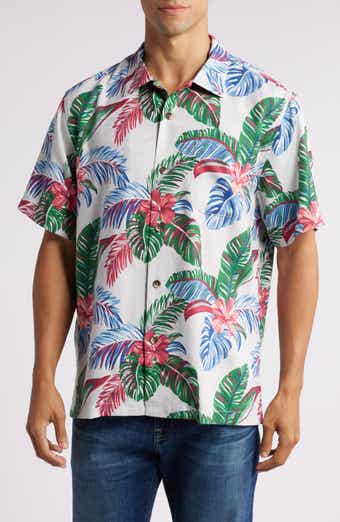 Tommy Bahama Frond Fusion Short Sleeve Silk Blend Button-Up Shirt