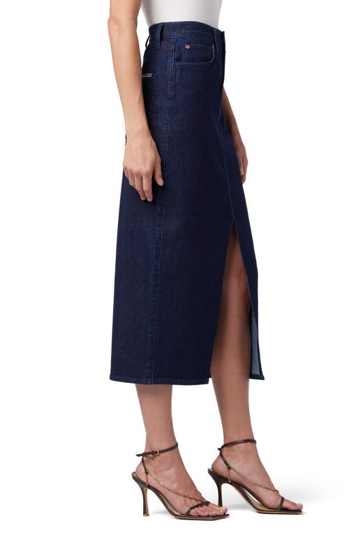 Hudson Jeans Front Slit Denim Midi Skirt