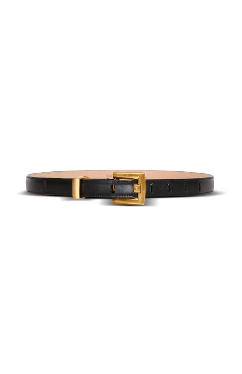 Anthem belt in calfskin leather
