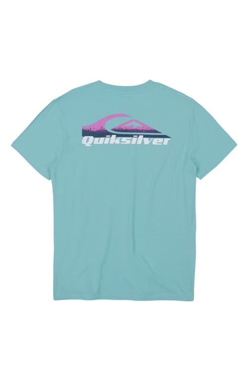 Shop Quiksilver Kids' Speed Spray Graphic T-shirt In Marine Blue