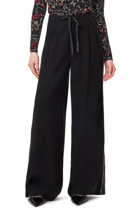 Tie Waist Wide Leg Pants