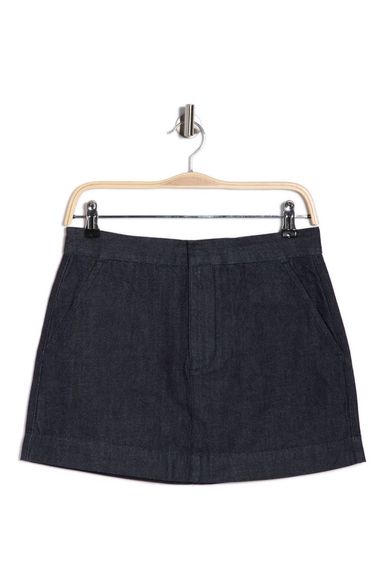 Remy Tailored Denim Miniskirt, Alternate, color, LAPIS