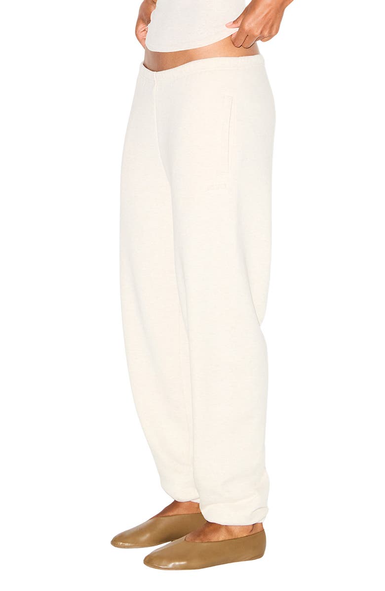 SKIMS Cotton Fleece Blend Classic Joggers, Alternate, color, Oatmeal Heather